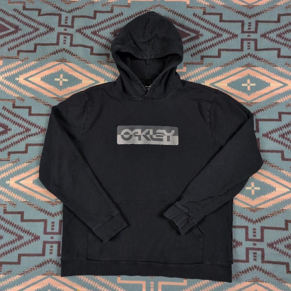 Oakley Pullover Hoodie Gray Fleece Men’s XL/XXL 24 1/2 X 28 1/2